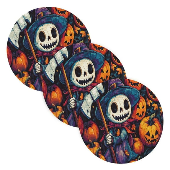 BZSMCE Mats for Pots,Pans Place Cool and Pumpkin Simple Style Pattern Pot Mats