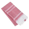 thumbnail image 4 of Turbante árabe Keffiyeh Hombres adultos Musulmanes Masculinos Trajes tradicionales Poliéster Plaid rojo Orar Pa?uelo en la cabeza Ecomeon no, 4 of 6