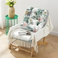thumbnail image 2 of Garden Floral Meditation Cushion - Full & Fluffy Square Seat with Botanical Countryside Print, 2 of 5
