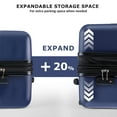 thumbnail image 4 of Beddle 20" Hardshell Carry on Luggage, Lightweight Expandable ABS Suitcase with Spinner Wheels & TSA Lock,Blue, 4 of 9