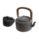 thumbnail image 1 of Hervidor de camping con asa, multiusos, de calentamiento rápido, ligero, 1,2 l, para té y café gris, 1 of 8