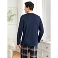 thumbnail image 2 of Men's Long Sleeve Letter Print Homewear Top, 2 of 5