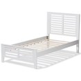thumbnail image 3 of Baxton Studio Sedona Twin Slat Platform Bed in White, 3 of 8