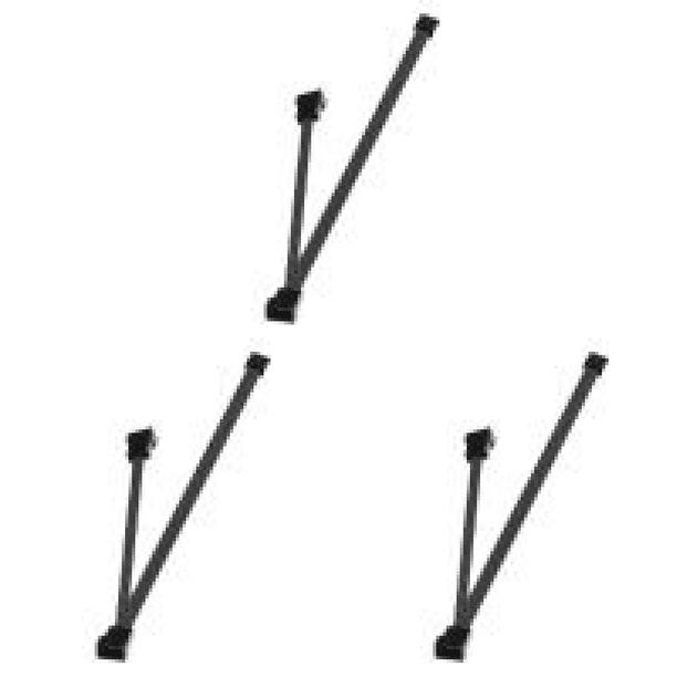 Divisor de ventilador portátil PWM 5/6 vías Cable de ventilador Pwm para CPU de computadora (2 vías)