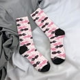 thumbnail image 5 of Yiaed pink fish hearts Print Great elasticity Crew Socks Sports socks for Men and Women, 5 of 6