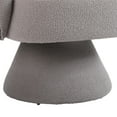 thumbnail image 5 of PORKISS 360° Swivel Chair, Modern Accent Chair Velvet Upholstered Reading Comfy Round Single Leisure Sofa Chair with Metal Swivel Ring for Living Room Bedroom Sunroom, Purple, 5 of 8