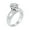 White, variant on Women's Ceramic Minimalist Cubic Zirconia Inlay Wedding Band Ring Black Size 7