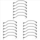 thumbnail image 1 of 18 Piezas Cables de de Guitarra de 6 Pulgadas, Cable de Efecto de Cable de Pedal de Guitarra Negro, Cable de de Guitarra de ÁNgulo Recto de 1/4 Pulgadas, 1 of 5