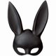 thumbnail image 1 of Nirvana Rabbit Mask Black Masquerade Mask Rabbit Eye Mask With Ears Rabbit Mask For Halloween Party Cosplay Fancy Dress Easter Carnival, 1 of 4