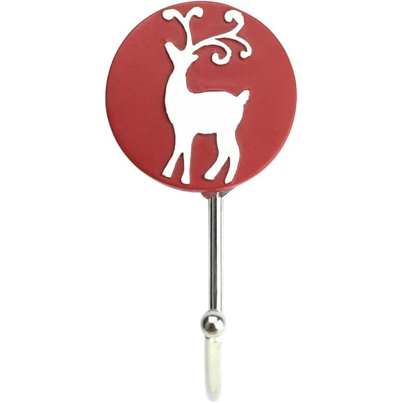 Party Fireplace Bathrooms Door Mounted Wreath Adhesive Stocking Keys Rack Xmas Coat Hat Pattern Reindeer Deer Towel for Elk Hook Key Plants, Entryway Hats Holder