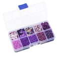 thumbnail image 1 of BUYISI 10 Compartiments/boîte Petites Perles Multicolores Sequins Pack Matériel Bracelet Fait Main DIY, 1 of 7