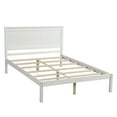 thumbnail image 5 of Harper & Bright Designs Full Platform Bed Frame with Headboard, Wooden Full Size Bed Frame with Wood Slats Support for Boys Girls Adults, White, 5 of 8