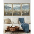 thumbnail image 5 of Drsoum Vintage Coastal Wildflower Field Wall Prints Classic Retro Farmhouse Landscape Wall Art 16x24in3pcs Natural Framed Rustic Decorations for Kitchen Bedroom, 5 of 6