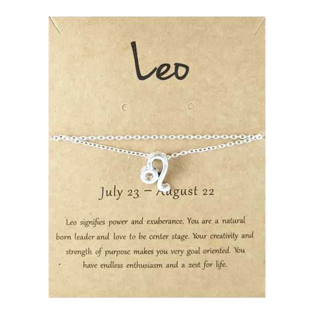 EGNMCR Bracelet de Cheville Douze Constellations Alliage Carte 12 Constellations Bracelet de Cheville