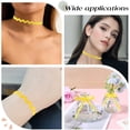 thumbnail image 5 of 1 Set Wave Bending Fringe Trim Sewing Ribbon for Cloth Dress DIY Making Decorate Yellow 1/4 inch~3/8 inch(5~8.5mm) about 22~25m/pc, 5 of 6