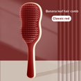 thumbnail image 2 of Banana Leaf Long Hair Shape Comb for Household Massage Ideal Air Cushion Hair Brush for Women, 2 of 6