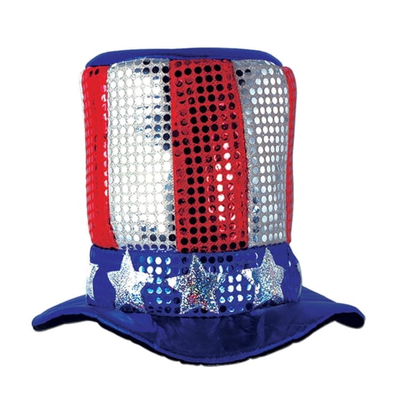 12 Pack Beistle Glitz 'N Gleam Uncle Sam Top Hat