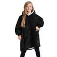 thumbnail image 1 of Manta con capucha para niños, sudadera con capucha de gran tamaño, bata de forro polar supersuave, cálido y cómodo abrigo con capucha, regalos para jugadores, niños, niñas y adolescentes Xemadio LL-2141-1, 1 of 7