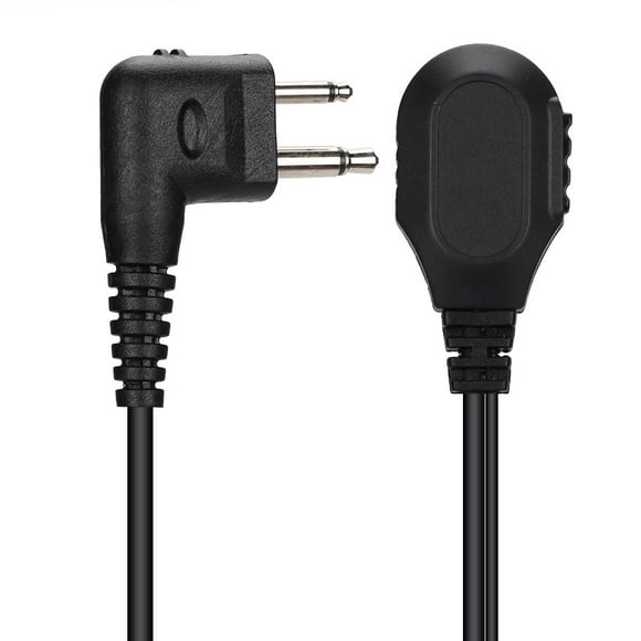 2 way Generic K type Headphone with Mic, Loud and Clear Sound, Noise Cancelling Microphone, Durable Cable, Stable Clip Design for Outdoor Communications