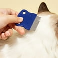 thumbnail image 4 of Flea Lice Comb Set, Stainless Steel Dog Cat Grooming Combs with Rounded Teeth, Double Sided Pet Tear Stain Remover, 4Pcs Dematting Tool, 4 of 6