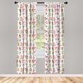 thumbnail image 3 of Ambesonne Heart Curtains, Rainbow Valentines Day Love, Pair of 28"x84", Multicolor, 3 of 5