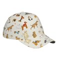 thumbnail image 3 of Daiia Dogs Funny Pets print Baseball Cap Men Women Golf Dad Hat Adjustable Original Classic Low Profile Hat Unconstructed Plain Cap, 3 of 9