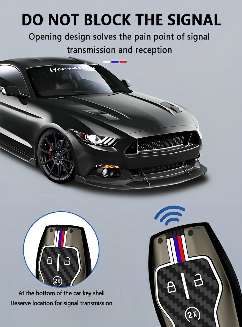 for Ford Key Fob Cover Case, Metal Shell Car Smart Key Holder keychain Compatible for Explorer Mustang F150 Edge Fusion Lincoln MKZ MKC