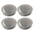 thumbnail image 1 of 4 Pcs Cache-Vent en Acier Inoxydable pour Armoires : Grilles d'Air Décoratives Ventilation, 1 of 12