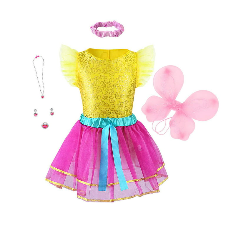 7 Pcs Little Girl Princess Fashion Cosplay Accessories Set - Chubibi