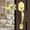 Brushed Gold, variant on Black Front Door Handle Set with Passage Lever,Deadbolt Not Included,Exterior Door Handleset for Single Cylinder or Smart Deadbolts, Matte Black