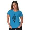 thumbnail image 4 of Wolf Pack Triangle Symbol Spirit Animal Womens Slim Fit Graphic Tee Brisco Brands X, 4 of 5