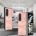 thumbnail image 4 of TECH CIRCLE for Samsung Galaxy Z Fold 4 7.6" 2022 Folding Case, Premium PU Leather with Wireless Charging Heavy Duty Full Body Protective Case for Samsung Z Fold 4 Ladies & Women & Men, Pink, 4 of 10
