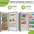 thumbnail image 4 of Hamilton Beach 20 cu. ft. Frost-Free Convertible Upright Freezer/Refrigerator, Stainless Steel HBFRF2099, 4 of 12