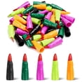 thumbnail image 1 of 50 punteros de dedo para niños leyendo dedos de bruja multicolor, cubiertas de uñas para niños de in, 1 of 9