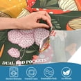 thumbnail image 3 of Yayeee Kitchen Curtains Tier Pair Light Filtering 27"x36" Rod Pocket Short Cafe Window Panel, Colorful Mushroom, 3 of 7