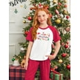 thumbnail image 3 of Arshiner Girls' Casual Sets Short Sleeve T-Shirt Top and Sweatpants with Pockets, 3 of 6
