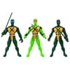 Super Ninja Big 3 Warriors Children Kids Toy Action Figure Playset w/ 3 Figures, Accessories