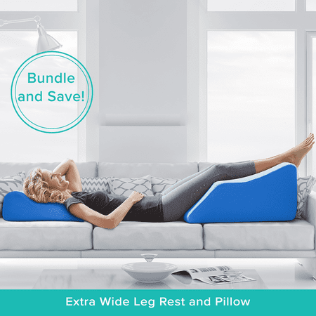 - Extra Wide Lounge Doctor Leg Rest w Contour Pillow Bundle Cappuccino - Extra wide allows for 6