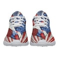 thumbnail image 5 of Rooster American flag US Print Sneakers Lightweight Comfortable Running Shoes for Men Women White Size 8, 5 of 7