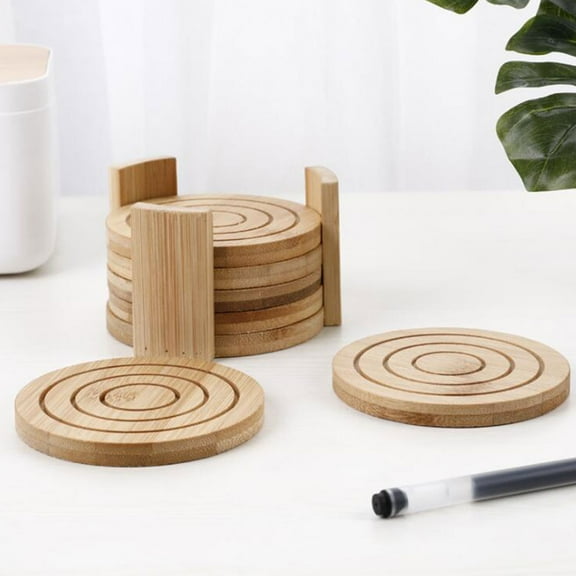 Worgeous 7Pcs Set Dining Table Decor And Accessories Bamboo For Restaurant Storage Convenience
