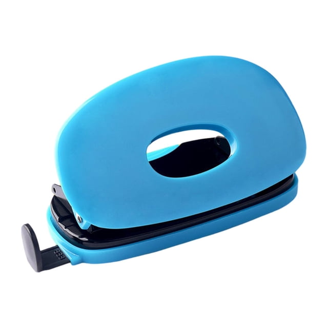 Abbracc 2 Hole Punch Includes Alignment Guide Paper Punch for Crafting Binder School Blue