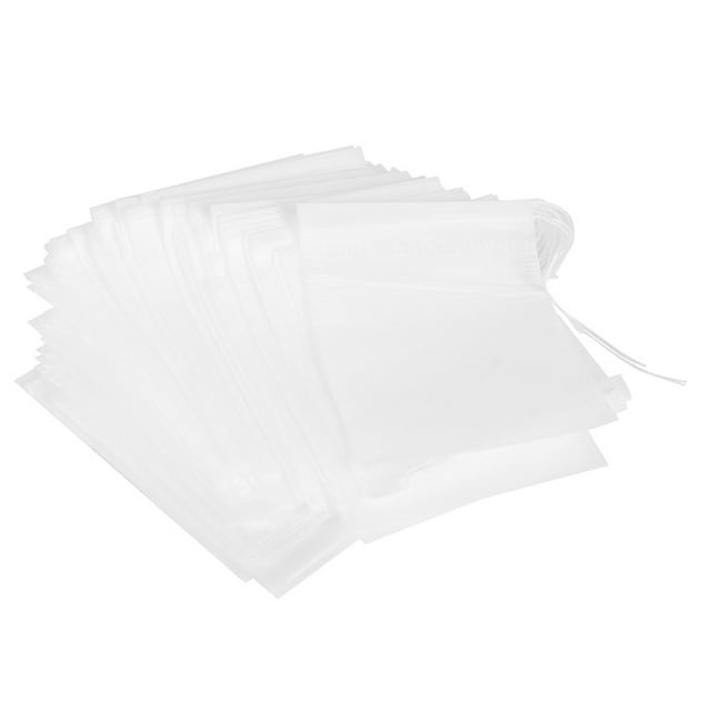 Té 100pcs 7x9cm Bolsas de Té SEGUROS DESECHABLES HOJAS DE TÉ FILTRO INFUSADOR DE LA BOLSA ACESORIOS