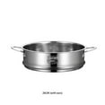 thumbnail image 3 of kurtrusly Vapeur Ronde Poignée Anti-Rouille Chaleur Lavable Réutilisable Cuisine Vapeur Outil Accessoires 26cm, 3 of 8