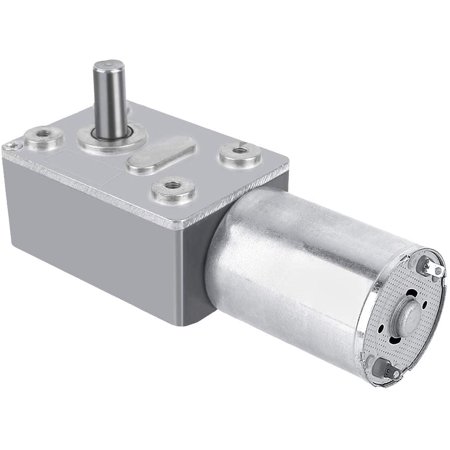 Joyzan 12V Worm Gear Motor - 10KG.CM Torque, 62RPM, For Curtains, Windows, Robotics