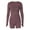 Purplish Red, variant on Women's Short Jumpsuit Solid Color Long Sleeve U-Neck Cutout Back Playsuit Summer Yoga Rompers