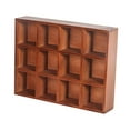 thumbnail image 3 of Lipstore Wooden Display Shelf Collectibles Display Case Wall Mount 12 Grids Multipurpose, 3 of 8