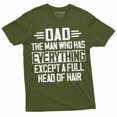 thumbnail image 6 of Men's Father's day Dad T-shirt bald dad Father Papa Gift Tee Birthday Humorous saying Funny shirt (XX-Large Grey), 6 of 7