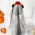 thumbnail image 5 of Halloween Decorations Flame Dance Black Mask Hair Accessories New Arrivals Halloween Rose Accessories Multicolor, 5 of 7