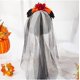 thumbnail image 5 of Decoraciones de Halloween, adornos de Halloween, regalos de Halloween, máscara de baile de llamas, accesorios para el cabello, novedades, accesorios de rosas de Halloween, tocado de rosas, 5 of 7
