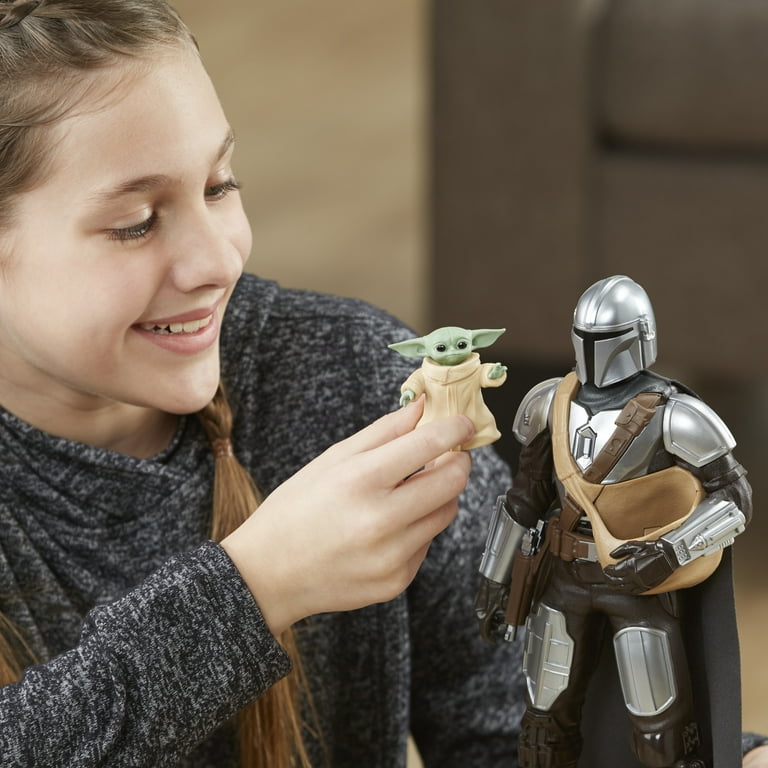 Star Wars: The Mandalorian Galactic Action The Mandalorian and Grogu Kids  Toy Action Figure for Boys and Girls Ages 4 5 6 7 8 and Up (13”)